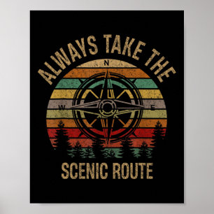 Leuke Avontuur Altijd De Schilderachtige Route Hik Poster