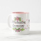 Leuke Awesome Grammy Tweekleurige Koffiemok (Voorkant links)