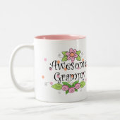 Leuke Awesome Grammy Tweekleurige Koffiemok (Links)