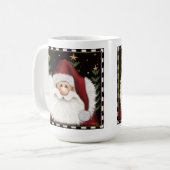 Leuke Baard Santa Kerstmis Vakantie Koffie Mok (Voorkant links)