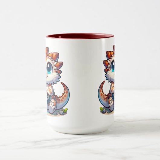 Leuke baardagaam Dragon Holding Game Controller Mok (Midden)