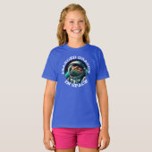 Leuke Baardagaam in de Ruimte T-shirt (Voorkant volledig)