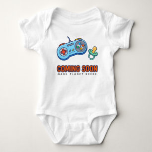 Leuke baby-aankondiging Gamer / Speler komt binn Romper