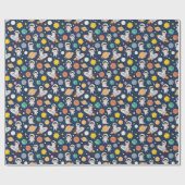 Leuke Baby-astronaut Cadeaupapier (Vlak)