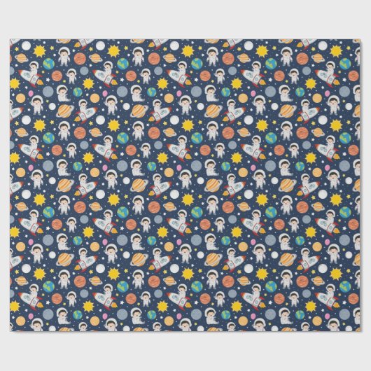 Leuke Baby-astronaut Cadeaupapier (Vlak)