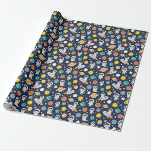 Leuke Baby-astronaut Cadeaupapier