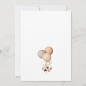 Leuke Baby Beer Herfst Beary 1e Verjaardagsuitnodi Kaart (Achterkant)