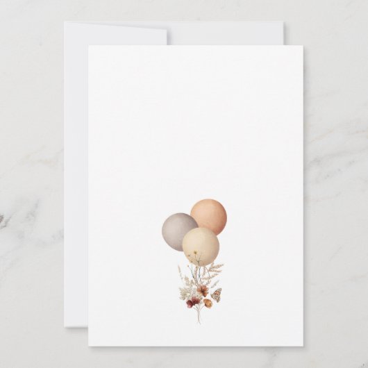 Leuke Baby Beer Herfst Beary 1e Verjaardagsuitnodi Kaart (Achterkant)