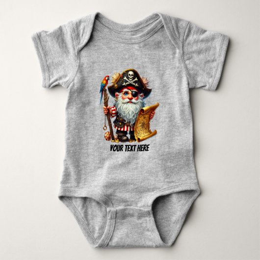 Leuke baby boy piraat aanpasbaar romper (Voorkant)