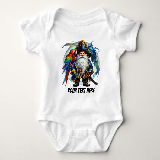 Leuke baby boy piraat aanpasbaar romper (Voorkant)