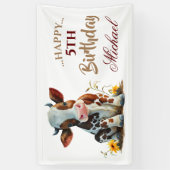 Leuke Baby bruine Koe Spandoek (Verticaal)