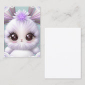 Leuke Baby Bunny Graphic Contactkaartje (Voorkant / Achterkant)