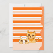 Leuke baby cat, baby shower Uitnodiging (Achterkant)