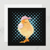 Leuke Baby Chick Roze Bubblegum Zwart (Voorkant / Achterkant)
