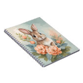 Leuke baby dieren | Baby Bunny Waterverf Notitieboek (Rechterzijde)