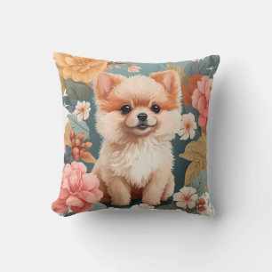 Leuke baby dieren   Baby Pommerse hond Kussen