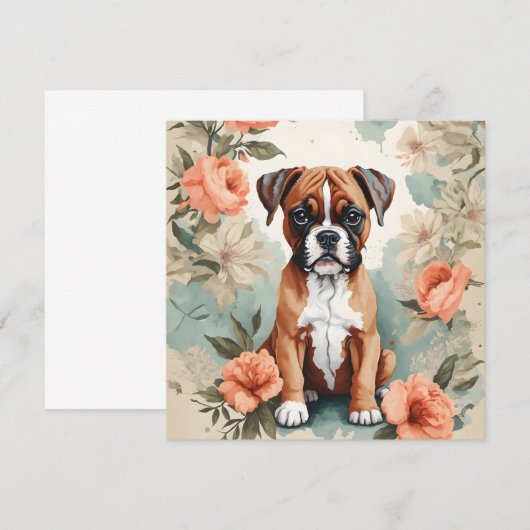 Leuke baby dieren | Boxerpuppy (Voorkant / Achterkant)