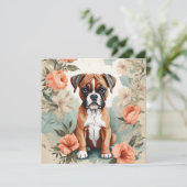 Leuke baby dieren | Boxerpuppy (Staand voorkant)