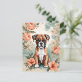 Leuke baby dieren | Boxerpuppy Briefkaart (Staand voorkant)