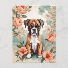 Leuke baby dieren | Boxerpuppy Briefkaart