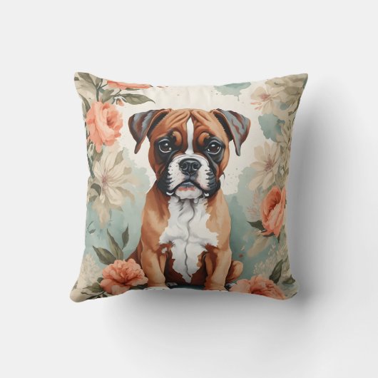 Leuke baby dieren | Boxerpuppy Kussen (Achterkant)