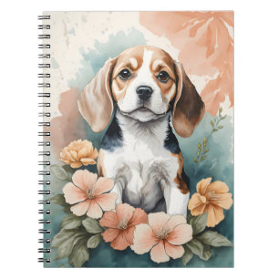 Leuke baby dieren Schattige Beagle Puppy Notitieboek