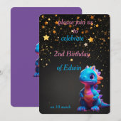 Leuke baby Dinasaur Verjaardag Kaart (Voorkant / Achterkant)