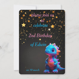 Leuke baby Dinasaur Verjaardag Kaart