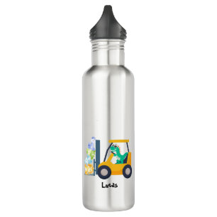 Leuke baby dinosaurus tractor Truck Back 2 School  Waterfles