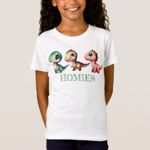 Leuke Baby Dinosaurussen Illustratie T-shirt