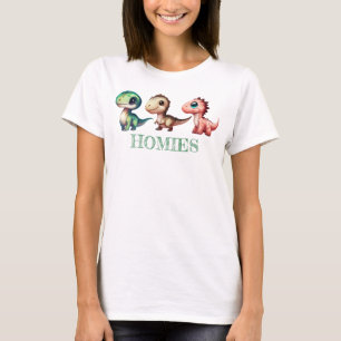 Leuke Baby Dinosaurussen Illustratie T-shirt