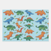 Leuke baby dinosaurussen inpakpapier vel (Voorkant 2)