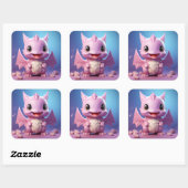 Leuke baby dragon sticker (Vel)