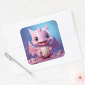 Leuke baby dragon sticker (Envelop)