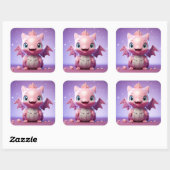 Leuke baby dragon sticker (Vel)