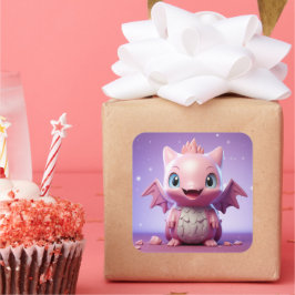 Leuke baby dragon sticker