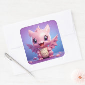 Leuke baby dragon sticker (Envelop)