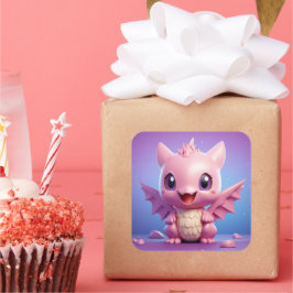 Leuke baby dragon sticker