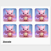 Leuke baby dragon sticker (Vel)
