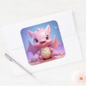 Leuke baby dragon sticker (Envelop)