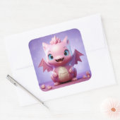 Leuke baby dragon sticker (Envelop)