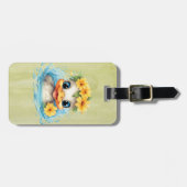 Leuke Baby Eend Eenden Leuke dieren bloemen Bagagelabel (Voorkant horizontaal)