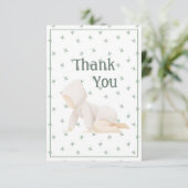 Leuke Baby Eenvoudige bedankpas Bedankkaart (Staand voorkant)