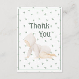 Leuke Baby Eenvoudige bedankpas Bedankkaart