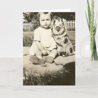 Leuke baby en haar wenskaart kaart
