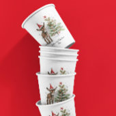 Leuke baby ezel en kerstboom, aanpasbaar papieren bekers