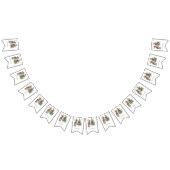 Leuke baby ezel en kerstboom, aanpasbaar vlaggetjes (Alle)