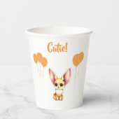 Leuke Baby Fennec Fox Papieren Bekers (Voorkant)