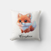 Leuke baby fox Forest woodland vrienden Kussen (Voorkant)