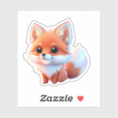Leuke baby fox Forest woodland vrienden Sticker (Vel)